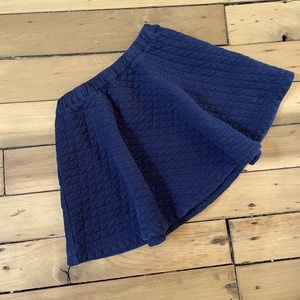 Hanna Andersson Navy Quilted Skirt